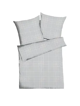 KAEPPEL | Ropa de cama de franela 70x90cm/140x200cm PURE Azul | hellgrau